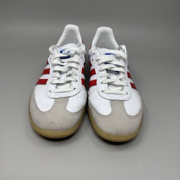 Adidas Samba OG 'White Collegiate Red Gum' JI4463  Size 4.5 - Picture 4 of 8